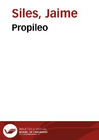 Propileo | Biblioteca Virtual Miguel de Cervantes