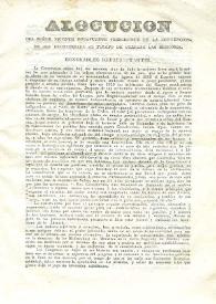 Alocución del Señor Vicente Rocafuerte, Presidente de la Convención de 1845, pronunciada al tiempo de cerrarse las Sesiones | Biblioteca Virtual Miguel de Cervantes