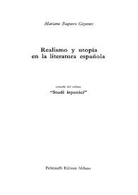 Realismo y utopía en la literatura española / Mariano Baquero Goyanes | Biblioteca Virtual Miguel de Cervantes