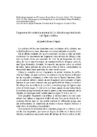 Fragmento de cerámica pintada de La Alcudia reproduciendo una figura clásica / Alejandro Ramos Folqués | Biblioteca Virtual Miguel de Cervantes