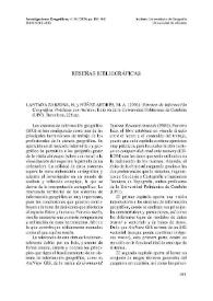 Lantada Zarzosa, N. Y Núñez Andrés, M.A. (2000). "Sistemas de información geográfica. Prácticas con ArcView". Edición de la Universidad Politécnica de Cataluña (UPC). Barcelona, 226 p. | Biblioteca Virtual Miguel de Cervantes