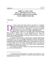 Sobre la evolución de la argumentación jurídica en la dogmática privada finlandesa en el período 1920-1960 | Biblioteca Virtual Miguel de Cervantes