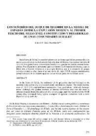 Los señoríos del Duque de Segorbe en la Sierra de Espadán desde la expulsión morisca al primer tercio del siglo XVIII. Constitución y desarrollo de unas comunidades rurales | Biblioteca Virtual Miguel de Cervantes