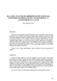 El clima : factor de diferenciación espacial. Divisiones regionales del mundo desde la Antigüedad al s. XVIII | Biblioteca Virtual Miguel de Cervantes