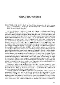 RUIZ PÉREZ, José María : guía del descubridor de minerales de cobre, plomo, plata y oro, su ensayo y metalurgia. Alicante, Imp. De N. Carratalá, Plaza del Mar, 1840, 78 pp. (1996, ed. facsímil) / Georgina Blanes Nadal; Lluís Garrigós i Oltra; Rafael Sebastiá Alcaraz | Biblioteca Virtual Miguel de Cervantes