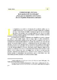 Crímenes del Estado - Ilegalidad en el Estado : ¿penas para los homicidios en la frontera de la ex República Democrática Alemana? | Biblioteca Virtual Miguel de Cervantes