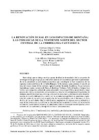 La renovación rural en los espacios de montañas : las comarcas de las vertientes norte del sector de la Cordillera Cantábrica / Carmen Delgado Viñas... [et.al.] | Biblioteca Virtual Miguel de Cervantes