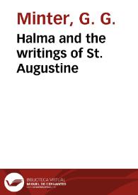 Halma and the writings of St. Augustine / G. G. Minter | Biblioteca Virtual Miguel de Cervantes