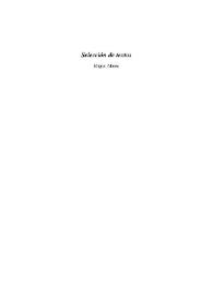 Selección de textos / Miguel Albero | Biblioteca Virtual Miguel de Cervantes