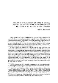 Origen y evolución de la máxima "Nunca mejora de estado quien muda solamente de lugar y no de vida y costumbres" / Santiago Mollfulleda | Biblioteca Virtual Miguel de Cervantes