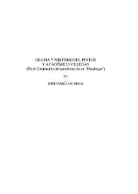 Drama y misterio del pintor y académico Villegas (En el Centenario del comienzo de su "Decálogo") / José María de Mena | Biblioteca Virtual Miguel de Cervantes