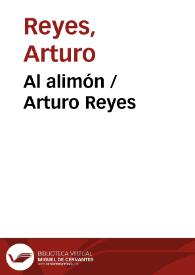 Al alimón / Arturo Reyes | Biblioteca Virtual Miguel de Cervantes