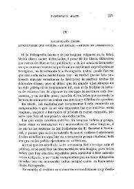 Paleografía árabe. Dificultades que ofrece. Su estado. Medios de desarrollo / Francisco Codera | Biblioteca Virtual Miguel de Cervantes