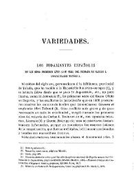 Los judaizantes españoles en los cinco primeros años (1516-1520) del reinado de Carlos I. Investigación histórica / Fidel Fita | Biblioteca Virtual Miguel de Cervantes