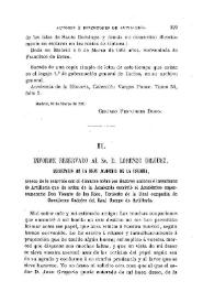 Informe reservado al Sr. D. Lorenzo Diéguez, secretario de la Real Academia de la Historia, acerca de lo ocurrido con el discurso sobre los ilustres autores e inventores de Artillería que de orden de la Academia escribió el Académico supernumerario D. Vicente de los Ríos, teniente de la Real Compañía de Caballeros Cadetes del Real Cuerpo de Artillería | Biblioteca Virtual Miguel de Cervantes