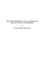 Bronces egipcios en la Real Academia de Bellas Artes de San Fernando / M.ª Pilar Fernández Agudo | Biblioteca Virtual Miguel de Cervantes