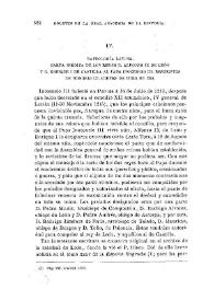 Patrología latina. Carta inédita de los reyes D. Alfonso IX de León y D. Enrique I de Castilla al Papa Inocencio III. Rescriptos de Honorio III. Cortes de Toro en 1216 / Fidel Fita | Biblioteca Virtual Miguel de Cervantes