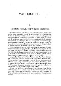 San Pedro Pascual. Nuevos datos biográficos / Albano Bellino | Biblioteca Virtual Miguel de Cervantes