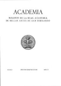 Academia: Boletín de la Real Academia de Bellas Artes de San Fernando. Segundo semestre de 1991. Número 73. Preliminares e índice | Biblioteca Virtual Miguel de Cervantes