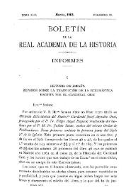 Historia de España. Reparos sobre la traducción de la Eclesiástica escrita por el Cardenal Orsi / Miguel de la Iglesia Castro | Biblioteca Virtual Miguel de Cervantes