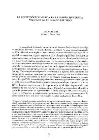 La recepción de Milton en la España ilustrada: visiones de "El Paraíso perdido" / Luis Pegenaute | Biblioteca Virtual Miguel de Cervantes