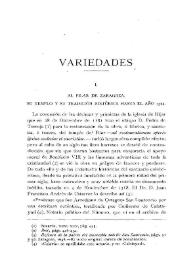 El Pilar de Zaragoza. Su templo y su tradición histórica hasta el año 1324 / Fidel Fita | Biblioteca Virtual Miguel de Cervantes