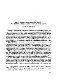 Viajeros costumbristas en Francia : (en torno a los "Viages de Fray Gerundio") / Luis F. Díaz Larios | Biblioteca Virtual Miguel de Cervantes