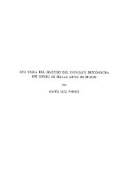 Una tabla del Maestro del Papagayo desconocida del Museo de Bellas Artes de Bilbao / Matías Díaz Padrón | Biblioteca Virtual Miguel de Cervantes