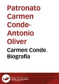 Carmen Conde. Biografía | Biblioteca Virtual Miguel de Cervantes