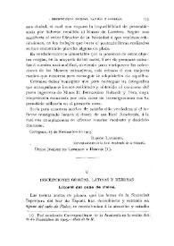 Inscripciones griegas, latinas y hebreas [Litoral del Cabo de Palos, Mahón, Palma de Mallorca] / Fidel Fita | Biblioteca Virtual Miguel de Cervantes