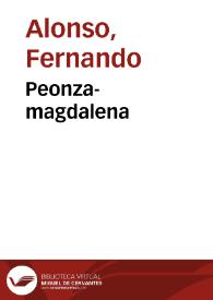 Peonza-magdalena / Fernando Alonso | Biblioteca Virtual Miguel de Cervantes