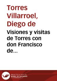 Visiones y visitas de Torres con don Francisco de Quevedo por la Corte / Diego de Torres Villarroel. Edición digital modernizada | Biblioteca Virtual Miguel de Cervantes