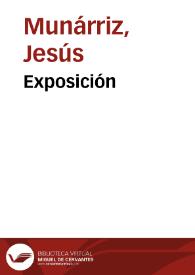 Exposición / Jesús Munárriz | Biblioteca Virtual Miguel de Cervantes