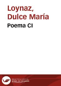 Poema CI / Dulce María Loynaz | Biblioteca Virtual Miguel de Cervantes