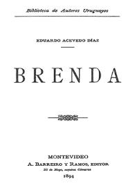 Brenda / Eduardo Acevedo Díaz | Biblioteca Virtual Miguel de Cervantes