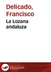 La lozana andaluza / Francisco Delicado | Biblioteca Virtual Miguel de Cervantes