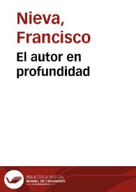 El autor en profundidad / Francisco Nieva | Biblioteca Virtual Miguel de Cervantes