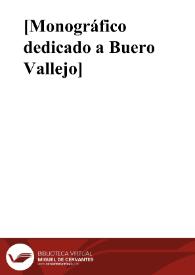 [Monográfico dedicado a Buero Vallejo] | Biblioteca Virtual Miguel de Cervantes