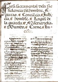 Farsa sacramental de la residencia del hombre | Biblioteca Virtual Miguel de Cervantes