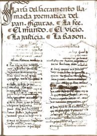 Farsa del sacramento llamada premática del pan | Biblioteca Virtual Miguel de Cervantes