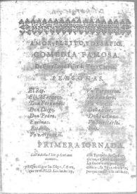 Amor, pleito y desafío : comedia famosa / Lope de Vega | Biblioteca Virtual Miguel de Cervantes