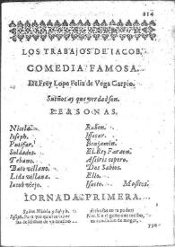 Los trabajos de Jacob, sueños hay que verdad son : comedia famosa / Lope de Vega | Biblioteca Virtual Miguel de Cervantes