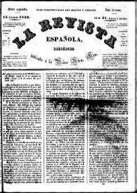 La Revista española : periódico dedicado a la Reina Ntra. Sra. | Biblioteca Virtual Miguel de Cervantes