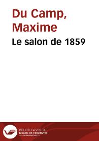 Le salon de 1859 / Maxime Du Camp | Biblioteca Virtual Miguel de Cervantes