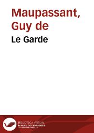 Le Garde / Guy de Maupassant | Biblioteca Virtual Miguel de Cervantes