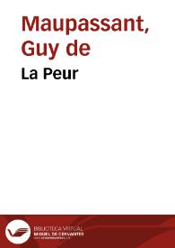 La Peur / Guy de Maupassant | Biblioteca Virtual Miguel de Cervantes