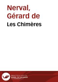 Les Chimères / Gerárd de Nerval | Biblioteca Virtual Miguel de Cervantes