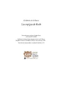 Las espigas de Ruth / Pedro Calderón de la Barca; texto crítico preparado por Catalina Buezo | Biblioteca Virtual Miguel de Cervantes