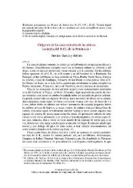 Orígenes de la casa redonda de la cultura castreña del N. O. de la Península / Antonio García y Bellido | Biblioteca Virtual Miguel de Cervantes