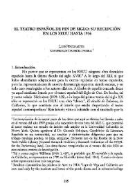 El teatro español de fin de siglo: su recepción en los EEUU hasta 1936 / Luis Pegenaute | Biblioteca Virtual Miguel de Cervantes